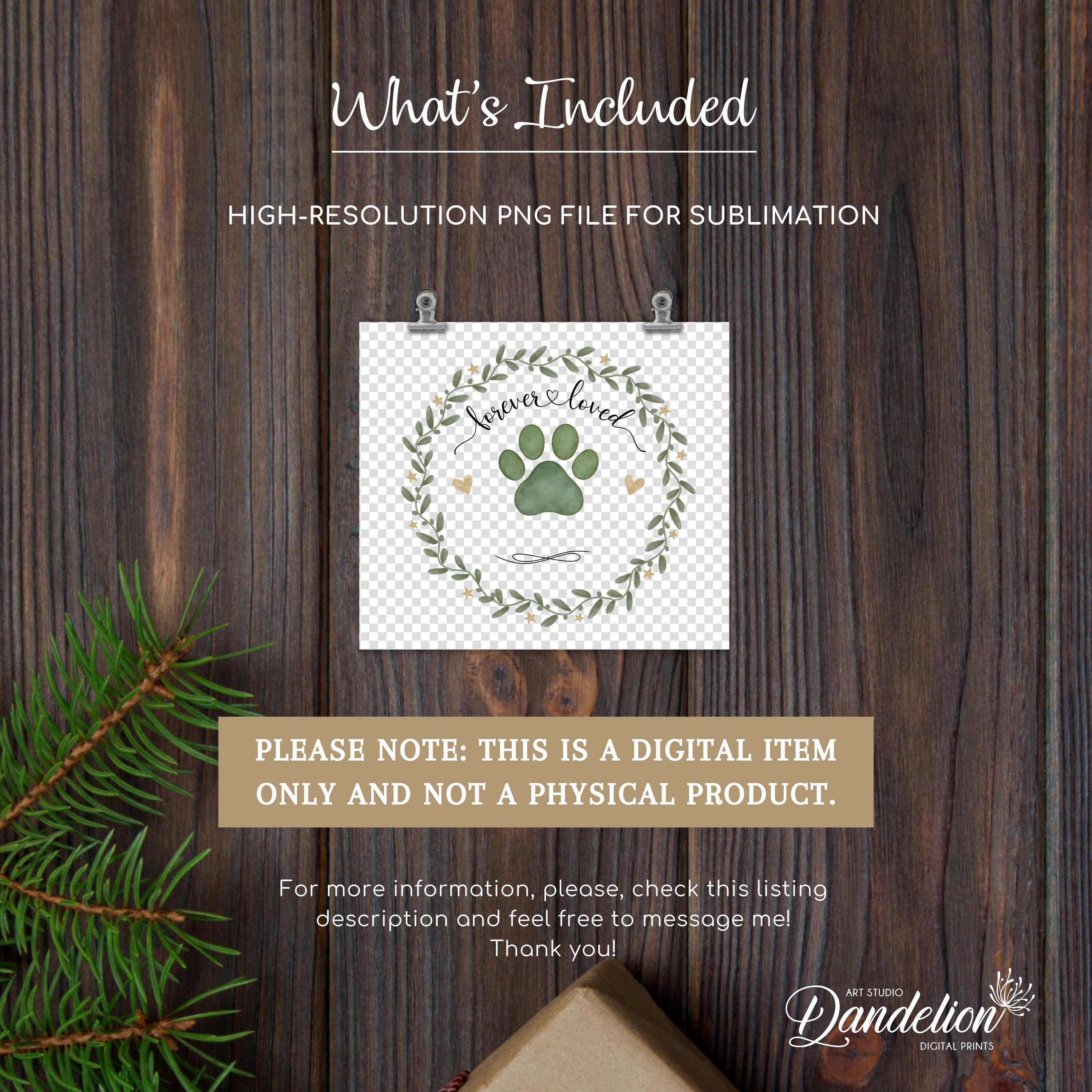 Pet Memorial PNG Ornament, Custom Dog Name Design, Christmas ...