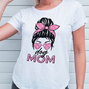 Sublimation PNG File &quot;Dog MOM&quot;, &quot;Dogs MOM&quot; - Messy Mom life, Mother&#39;s Day Gift Idea, Shirt, Bag, Tumbler. Pet Mama dog png. Instant Download