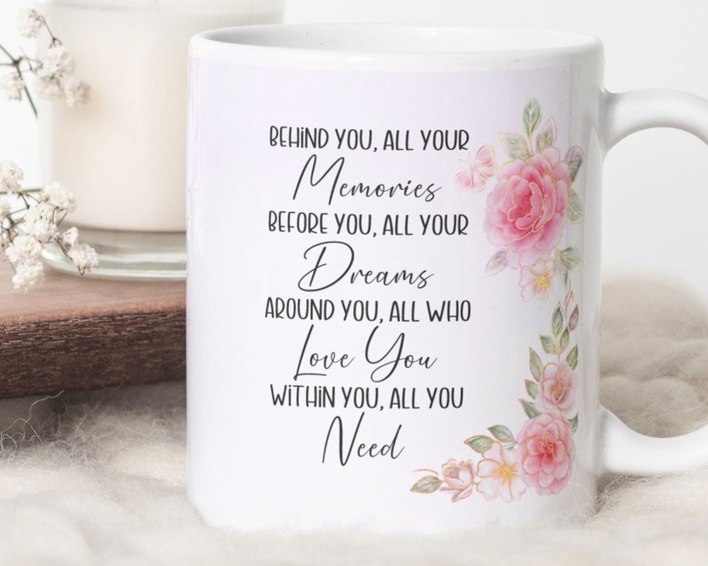 Black Girl Graduation Mug Template Add Your Name, Inspirational Words PNG Sublimation, Mug Wrap Transfers 11oz & 15oz, Custom Graduate Gift. image 2