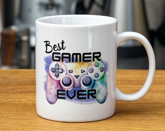 Best Gamer Ever Mug Sublimation PNG Template, Gaming Mug Press Sublimation Design, Instant Download Coffee Mug PNG, Gamer Digital Mug Wrap.