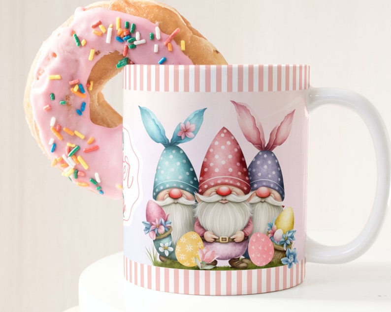 Sublimation Mug Design PNG Easter Gnomes Watercolor Gnomes Etsy