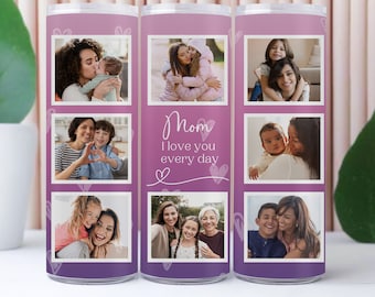 Mamma fotorutnät tumbler wrap PNG, sublimering 20 oz smal tumbler (digital nedladdning)
