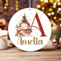 Christmas Initial Ornament PNG, Santa Letter Sublimation (Digital Download) product logo