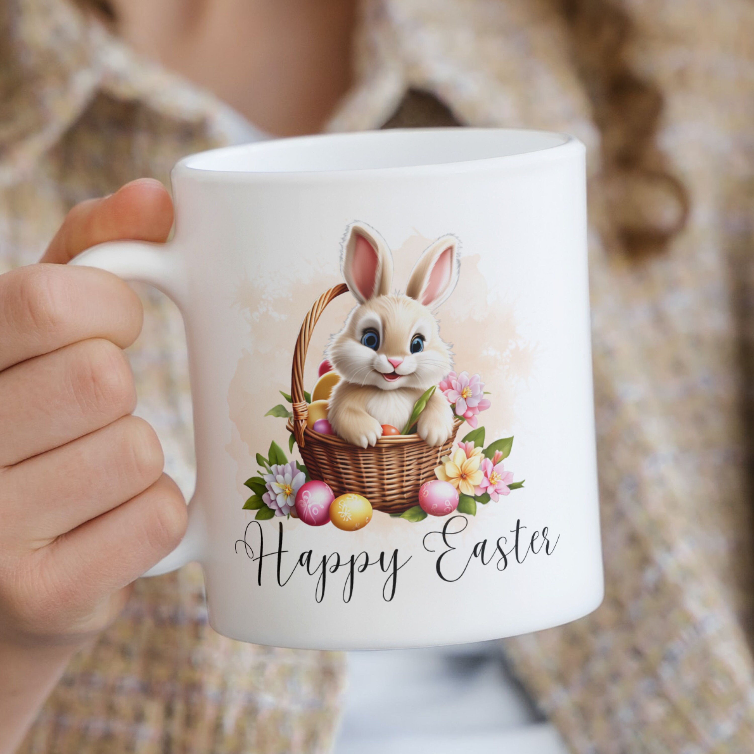 Discover Easter Bunny Mug, Happy Easter Mug