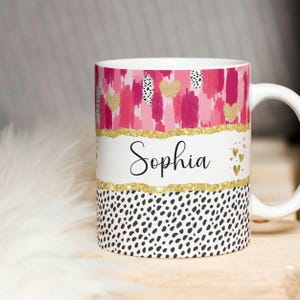 Personalized Dalmatian Heart Mug, Sublimation PNG (Digital Download)