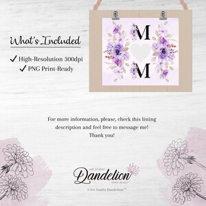 Mom Photo Tumbler PNG for Sublimation, Mom Floral Photo Tumbler PNG, Tumbler Wrap 20 oz, Mom Heart Photo Frame Tumbler PNG, Digital Download image 3