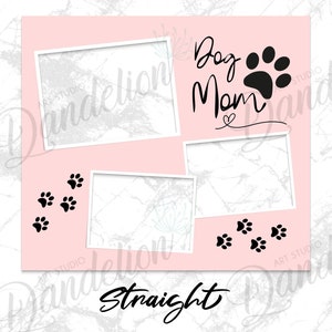 Dog Mom Photo Tumbler PNG Template, 20oz Skinny Tumbler Sublimation Design (Digital Download) image 5