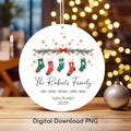 Family Stocking Ornament PNG, DIY Christmas Sublimation (Digital Download) product logo