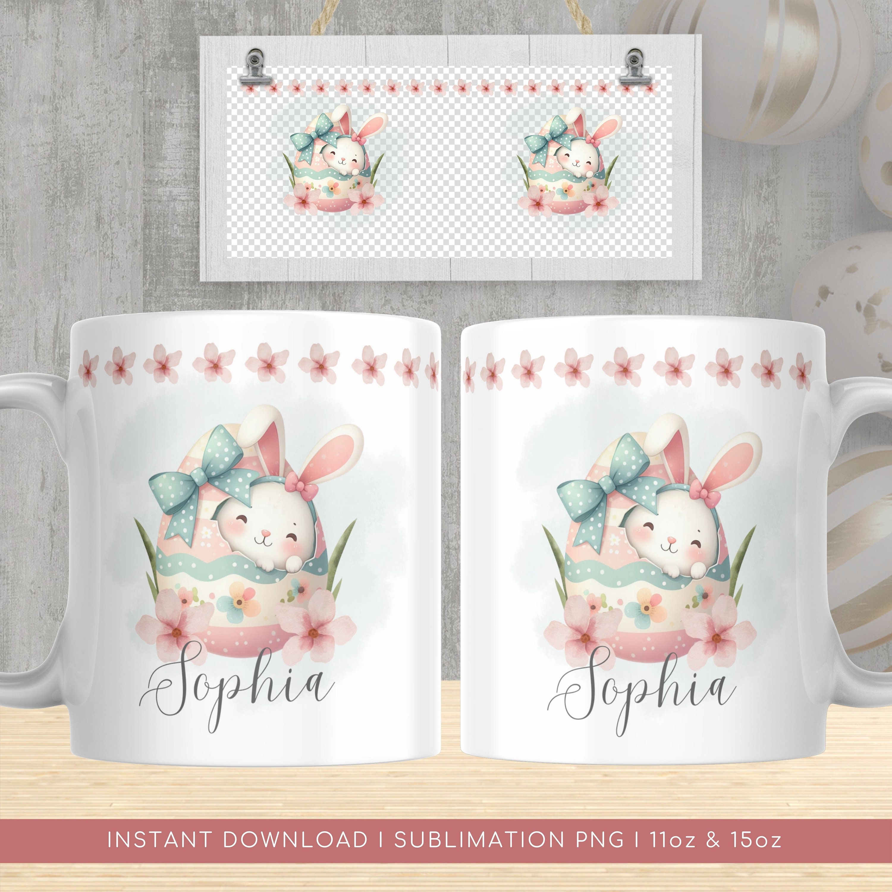 Vixar Lop Coniglio Orecchie di Coniglio Acquerello Arcobaleno Tazza Colorata Tazza Regalo Compleanno Pasqua Lavoro Ufficio Natale Tè Caffè