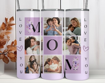 Mammafoto-tumbler PNG, sublimeringsdesign (digital nedladdning)