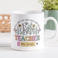 Teacher Mug Sublimation PNG, Floral Mug PNG, Teach Them Love Them Watch Them Grow Png, Teacher Custom Mug PNG, Teacher Wildflowers Mug Png. product logo