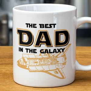 Geek Dad-muggdesign – Bästa pappan i galaxen (digital nedladdning av PNG, SVG)