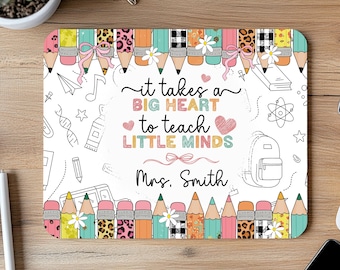 Personalized Teacher Mousepad PNG, Pencil Design (Digital Download)