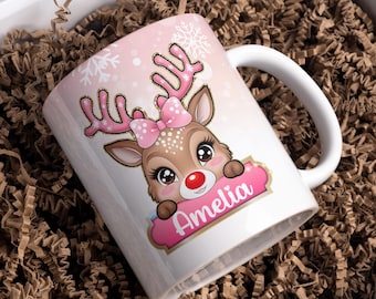 Adesivi Natalizi UV DTF Per Tazze | 6 Pezzi Con Motivi Di Natale | Trasferimento Sticker Per Personalizzare Bicchieri, Regali Fai Da Te