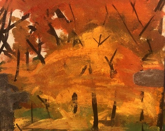 bosque do cemitério no outono