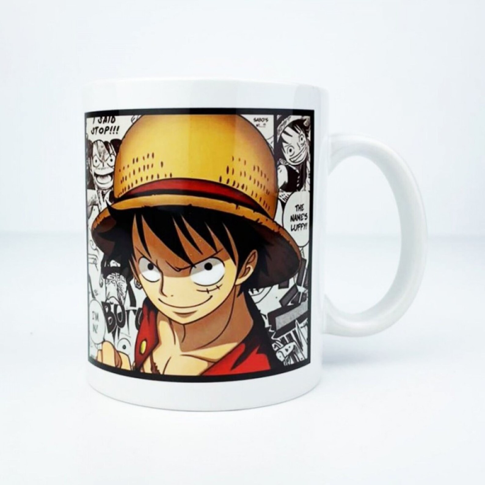 One Piece Tea Cup 11 Oz. Coffee Mug Monkey D. Luffy Anime | Etsy