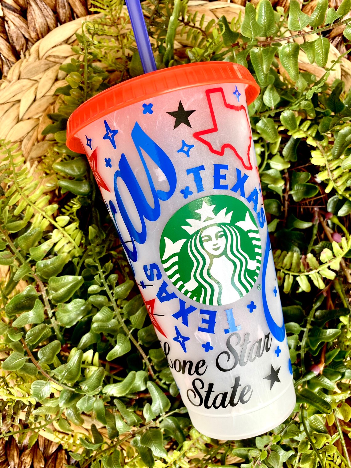 Texas Starbucks Color Changing Swirl Cup Texas Gift Etsy