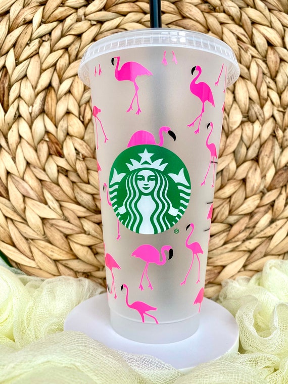 Color Changing Starbucks Cup  Full Wrap Hearts Starbucks Cold Cup