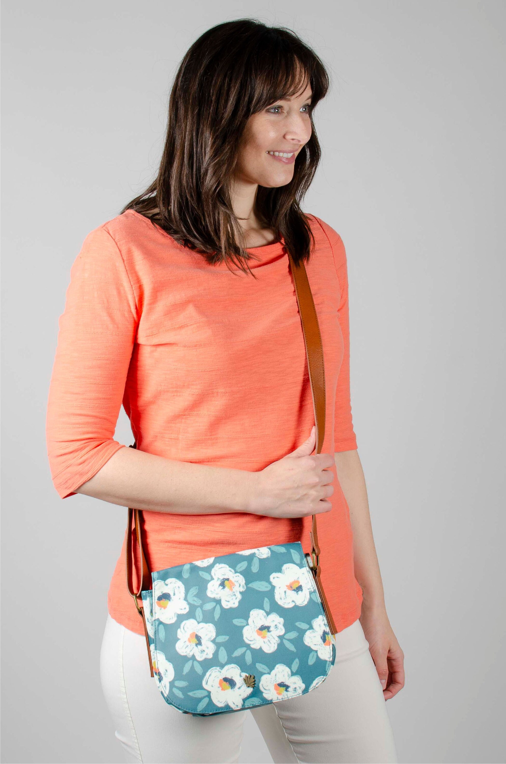 Floral Saddle Bag/round Crossbody Bag/cute Shoulder Bag Etsy