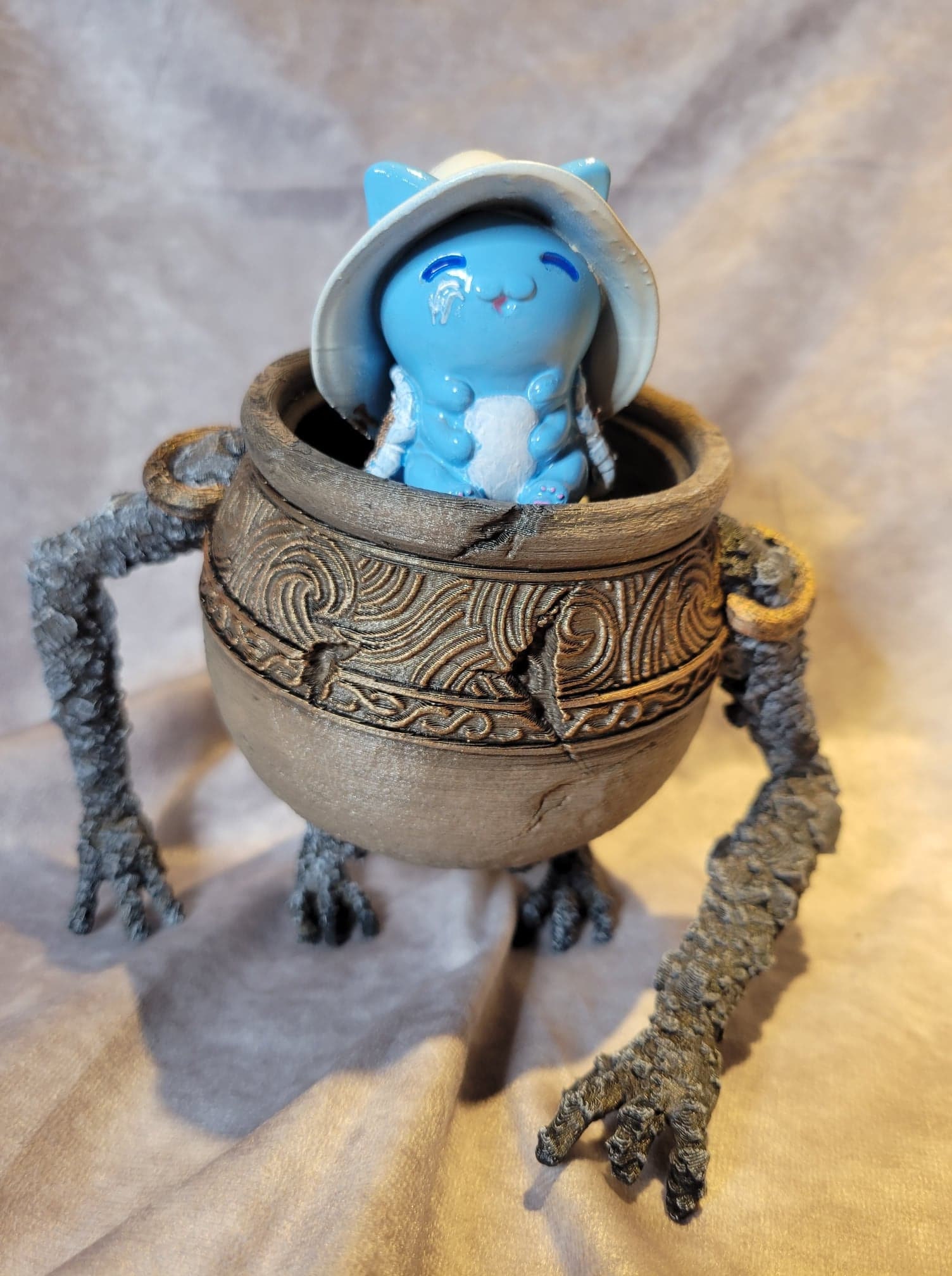 Elden Ring Ranni the Witch as an Adorable Cat Figurine 
