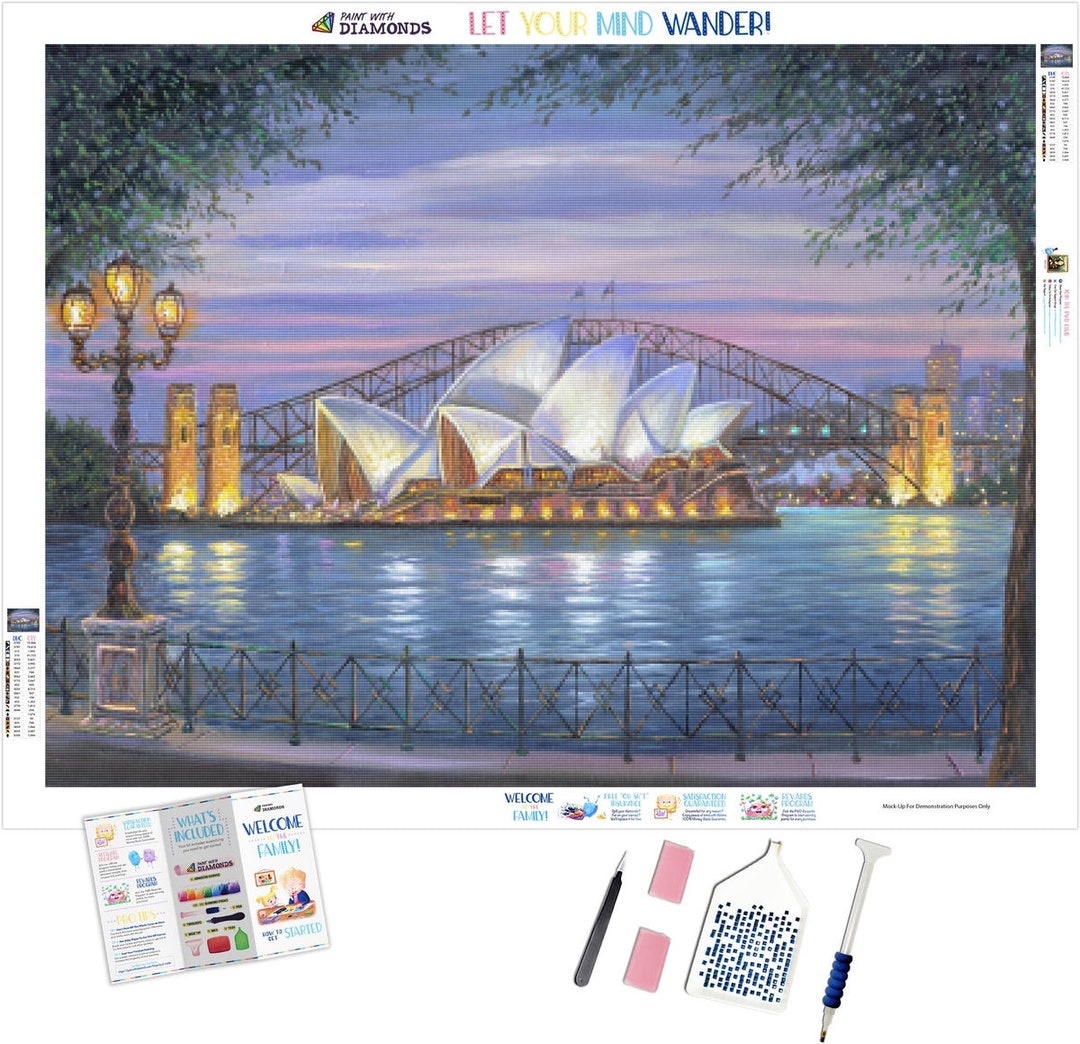 Sydney Opera House Diamond Painting Kit by Paint With Diamonds Etsy