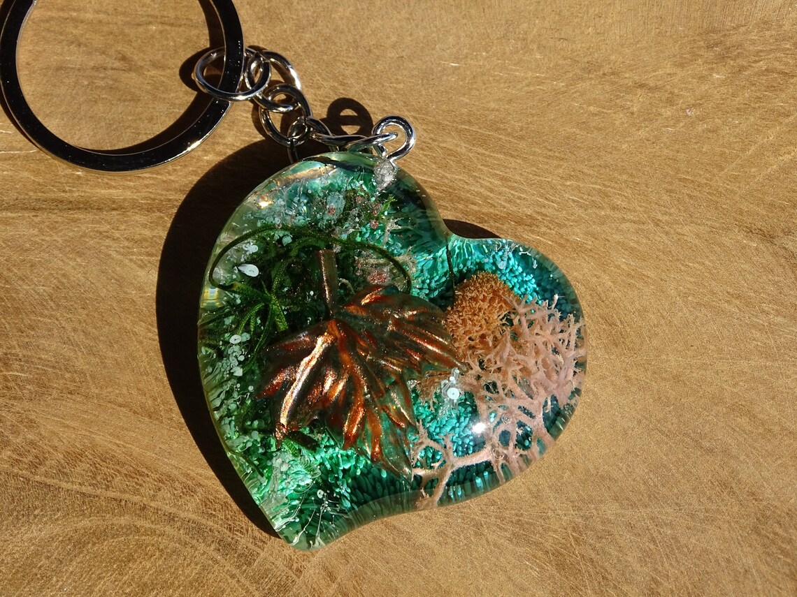 Colorful Keychain Resin Epoxy Charm Keychain Unique High Etsy