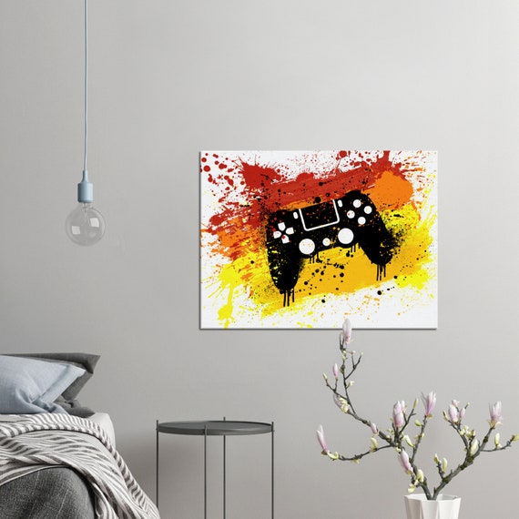 Canvas Painting Bedroom Gaming, Canvas Bedroom Decoration