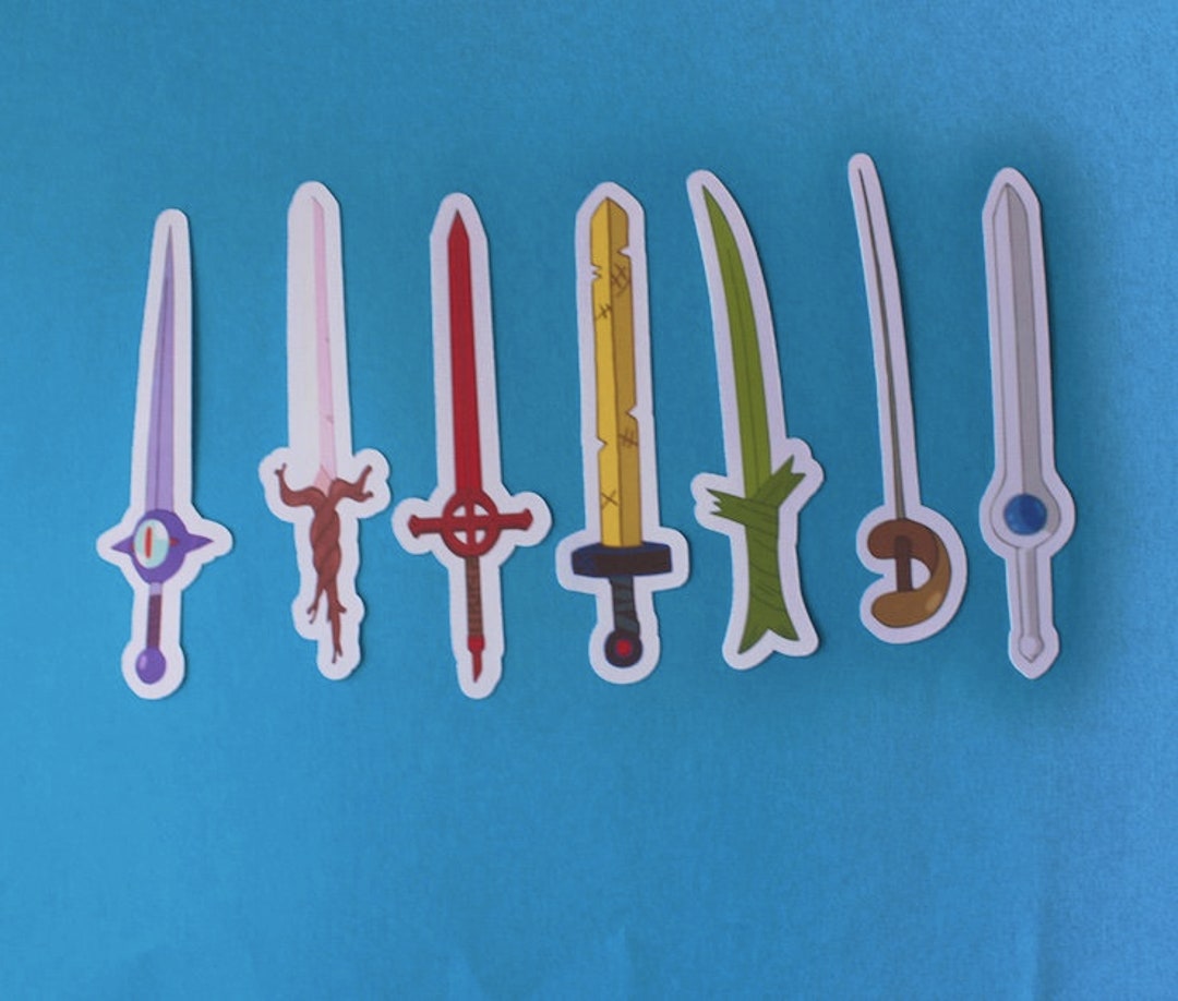 Finn Swords || Adventure Time Stickers - Etsy