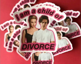 sprousehart || lili reinhart and cole sprouse child of divorce sticker