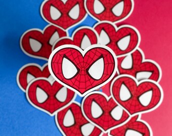 El corazón de Spider-Man de Andrew // Pegatina de El sorprendente Hombre Araña