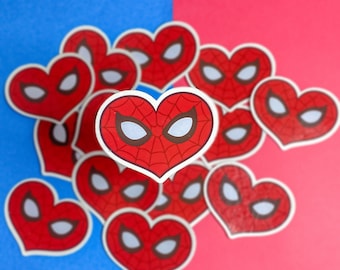 Corazón de Spider-Man de Tom // Pegatina de Spider-Man