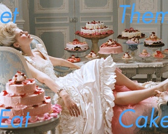 marie antoinette 'let them eat cake' || sofia coppola sticker