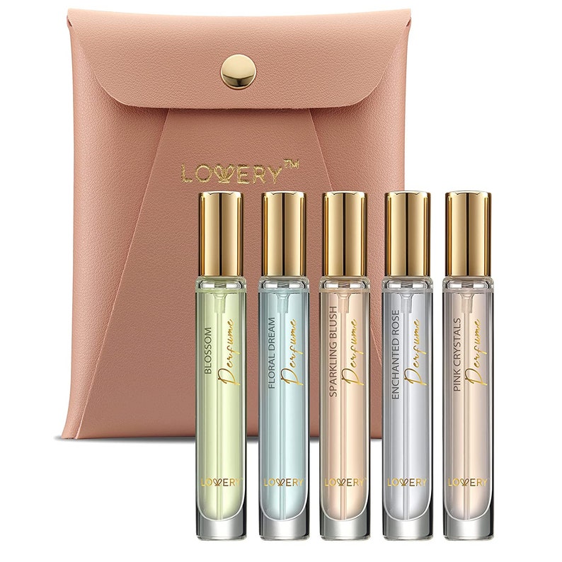 Mini Perfumes for Women Perfume Gift Set - 5 Pack Assorted Floral Aroma ...