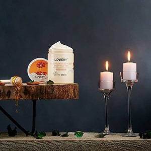 Almond Milk and Honey Whipped Body Butter - 2Pack Ultra-Hydrating Shea Butter Body Cream Enriched with Jojoba Oil and Vitamin E - Natural