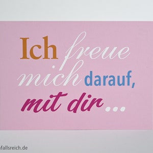 Postkarte Einladung, Feier, Geburtstag, Gartenparty, Kinobesuch, Essen gehen, Picknick, Ausflug, Wiedersehen, Treffen