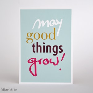 Postkarte Gelingen, Erfolg, Neustart, Geburtstag, Hochzeit, Studium, Ausbildung, Einzug, Neujahr, Geschäftseröffnung