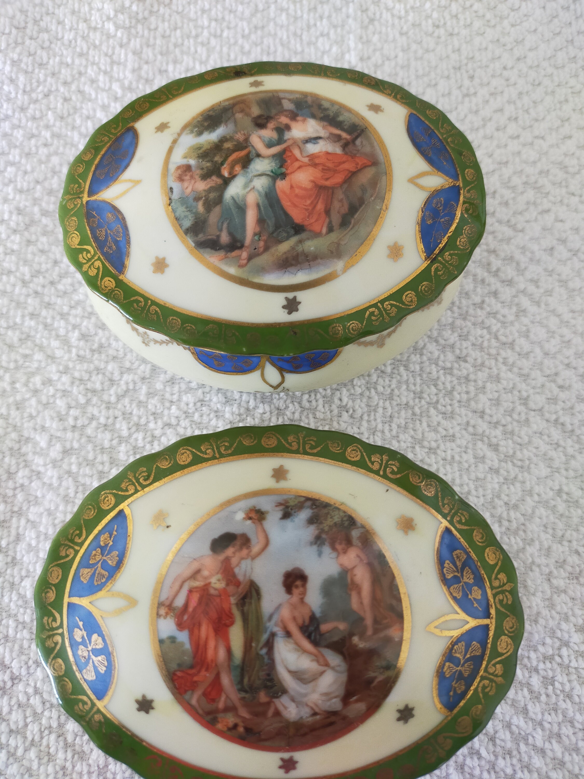 19201930 Porcelain Dressing Table Set Etsy