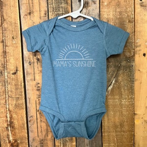 Mama&#39;s Sunshine Infant Bodysuit, Neutral Baby Bodysuit, Cute Baby Bodysuit, Baby Shower Gift, Yellow Baby Bodysuit, You Are My Sunshine