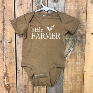 Little Farmer Infant Bodysuit, Cute Baby Bodysuit, Simple Baby Bodysuit, Farmer&#39;s Daughter, Farmer&#39;s Son, Farm Life Bodysuit