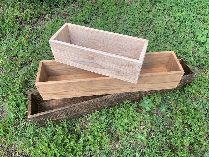 Cedar Window Box/cedar Planter Box/cedar Flower Box/garden Etsy