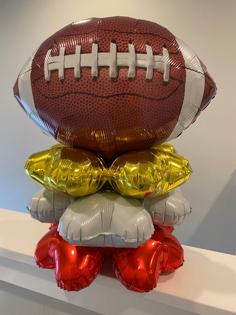 Football Balloon Centerpiece Kit Etsy