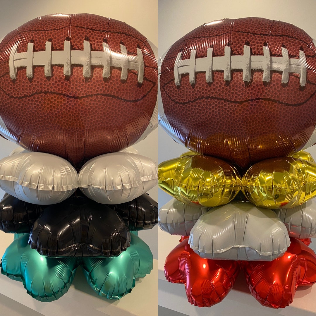 Football Balloon Centerpiece Kit Etsy