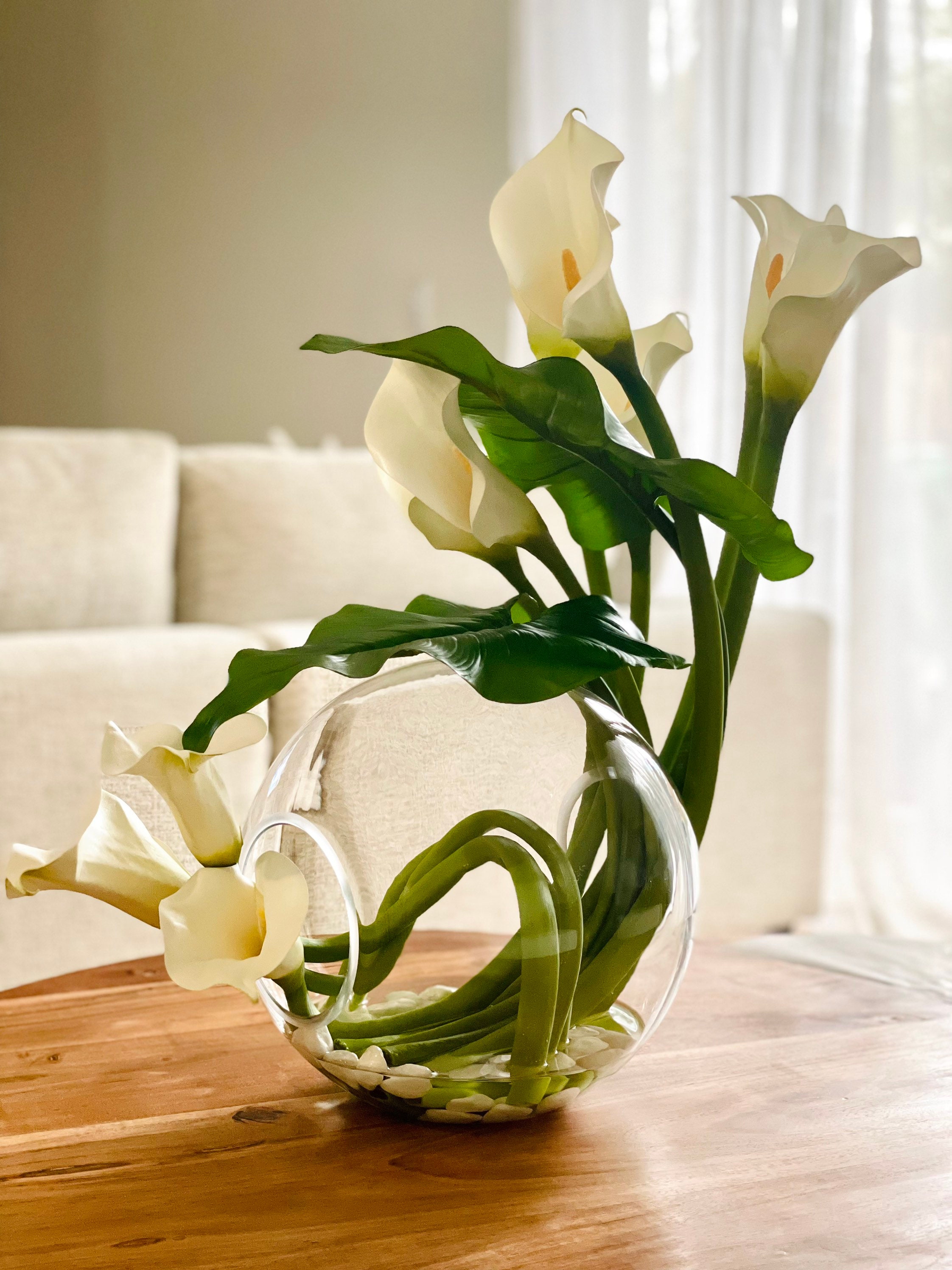Crosswinds Vase, Calla Lily/lilies Centerpiece - Etsy