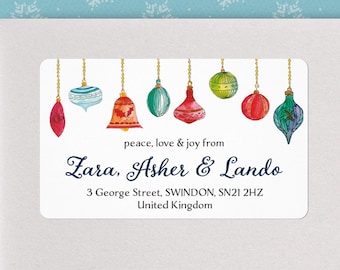 Christmas Address Labels - Etsy