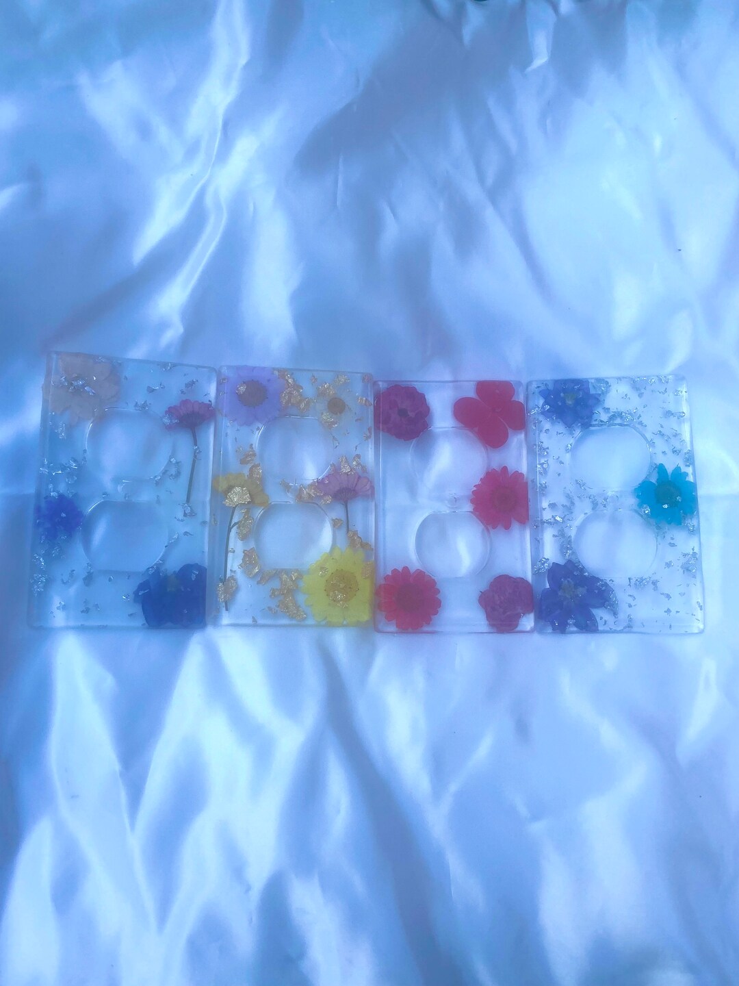 Resin Plug Switch Cover Boho Floral Decorative Switchplate Etsy