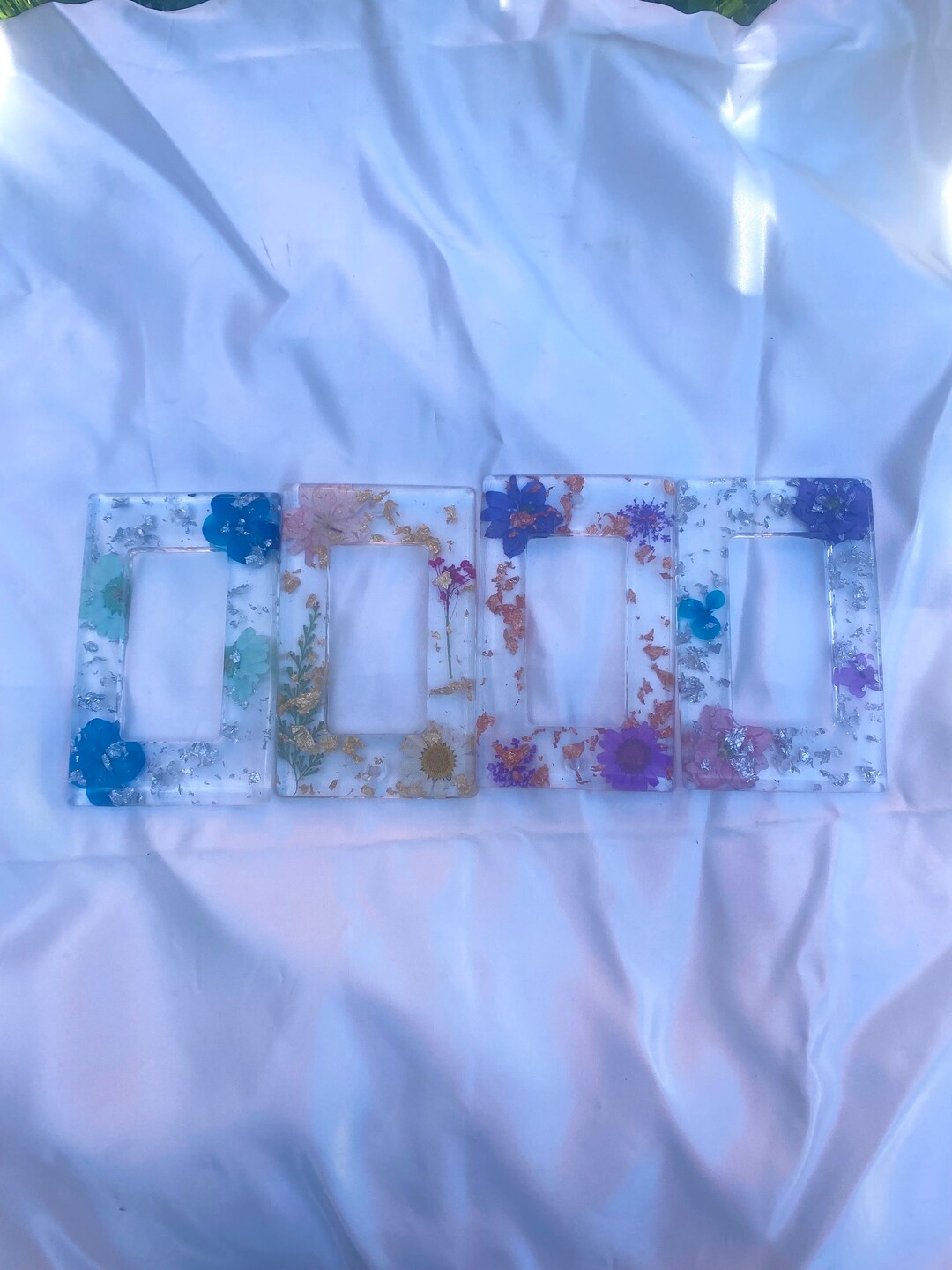 Resin Rocker Light Switch Cover Boho Floral Resin Decorative Etsy