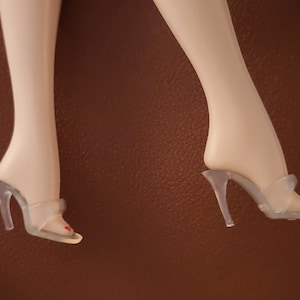 Doll Shoes MULES Heels in Custom Made Shoe Box Fits Reproduction Vintage and Modern Barbie SHIPPING 4 dollars additional items ship FREE