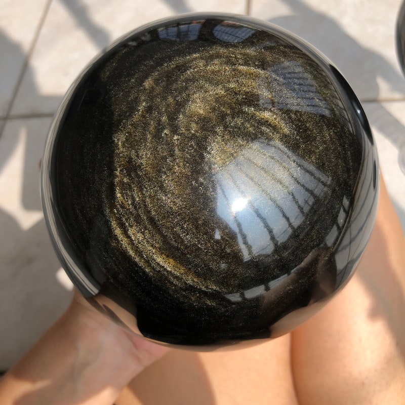 Obsidian Sphere - Etsy