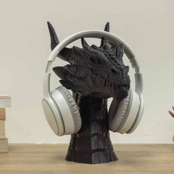 Dragon Headphone Stand | Dragon Headset Stand | Perfect Gamer Gift Dragon Headphone Holder