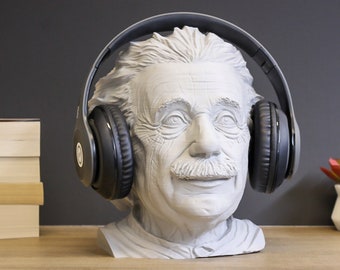 Albert Einstein Headphone Stand | Einstein Headset Stand | Perfect Gamer Gift Headphone Holder | Einstein Bust